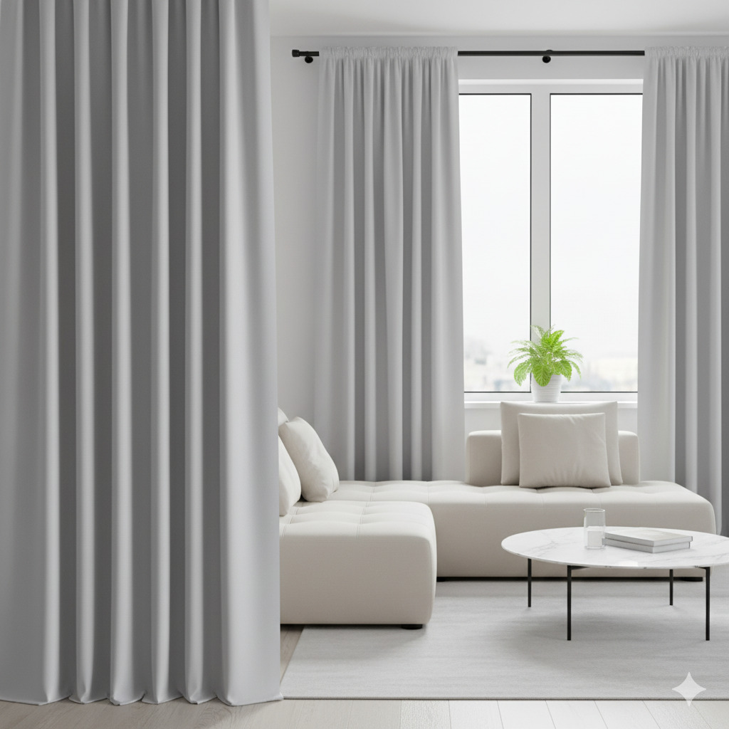 Polyester fabric curtains